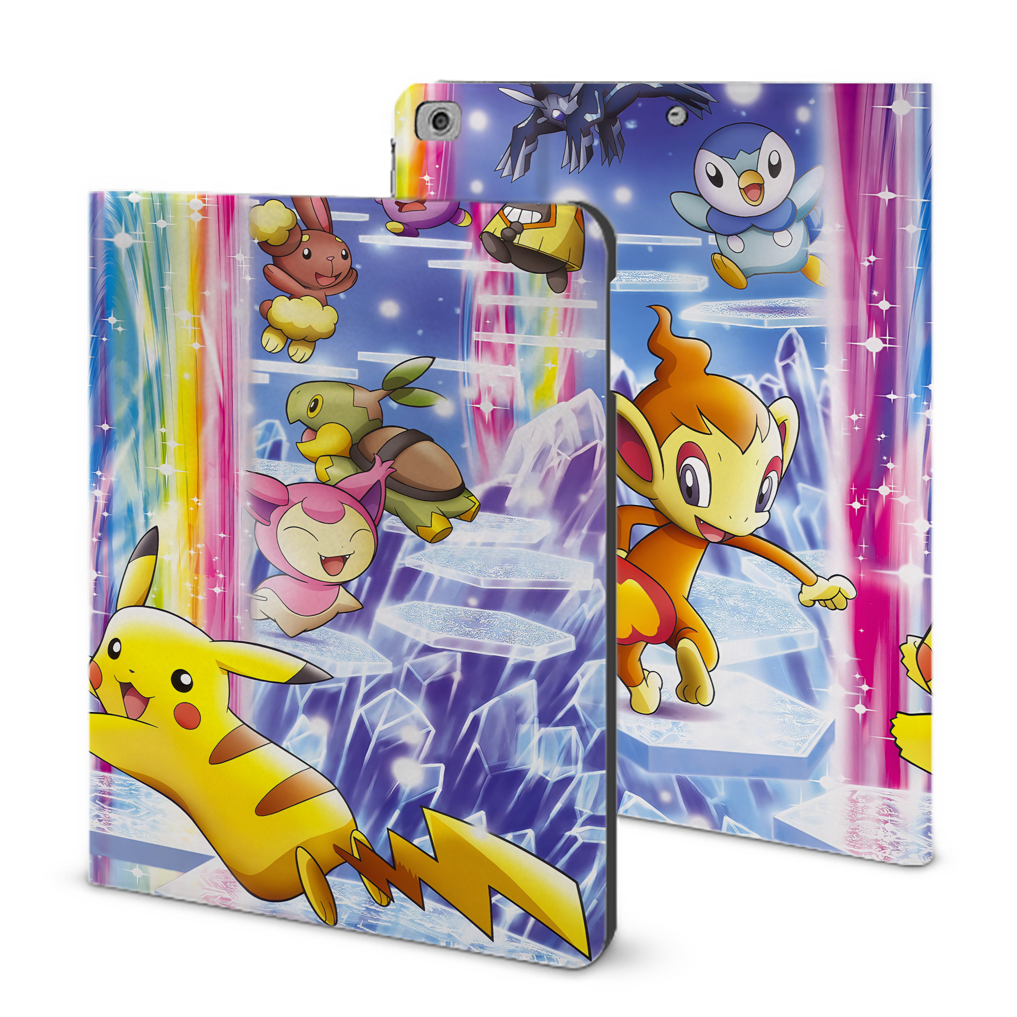 （画像用） ポケットモンスター Pokémon IPad ケース ブック型 PUレザー TPU 耐衝撃 軽量 薄型 ペン収納なし 全面保護 IPad 各モデル対応